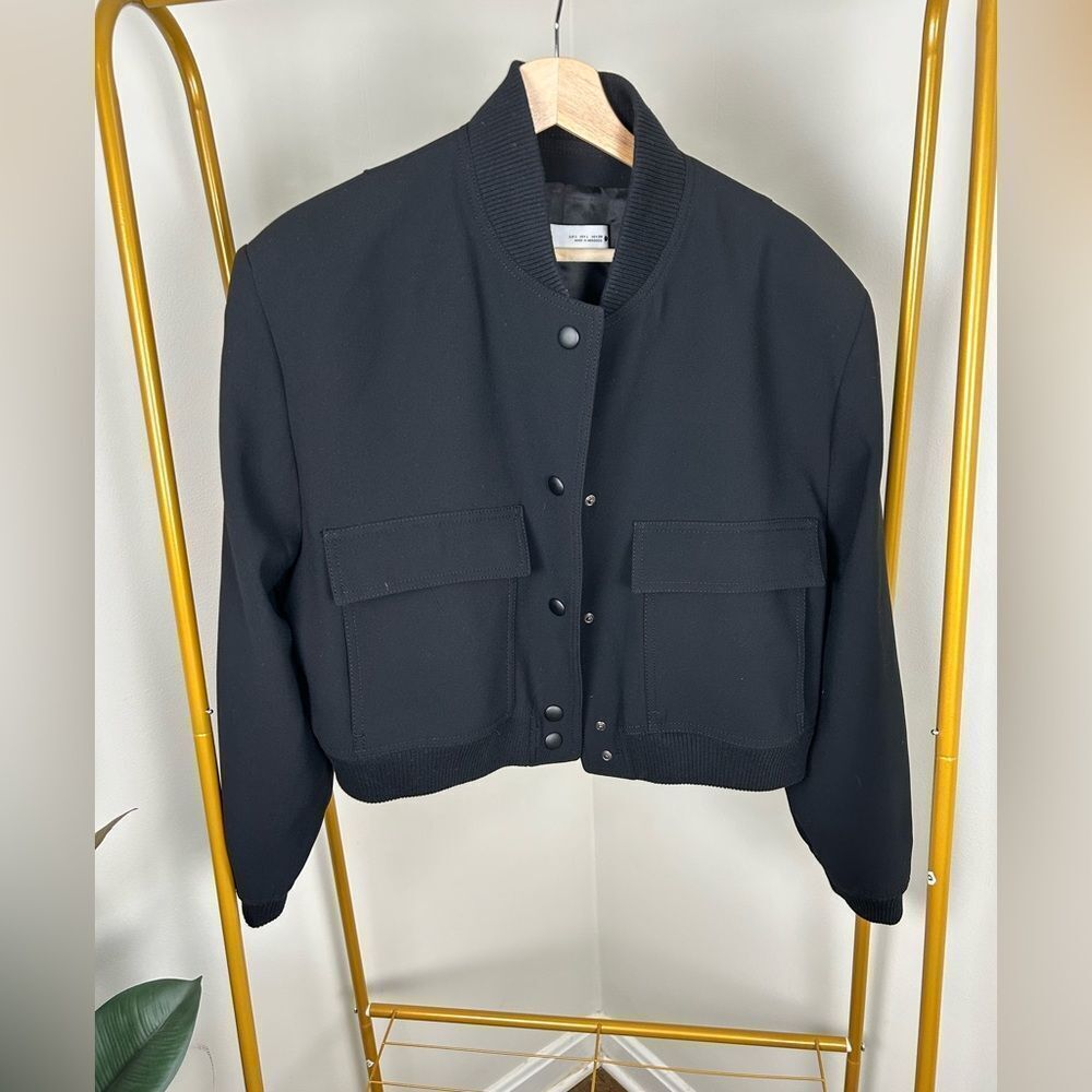 Zara maxi pocket bomber jacket